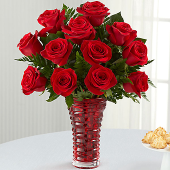 The In Love with Red Roses Bouquet