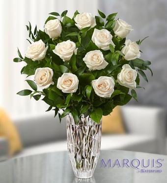 Marquis by Waterford&reg; Premium White Roses