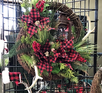 Red Plaid Wreath