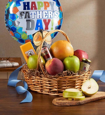 Fruit &amp; Gourmet Basket for Dad