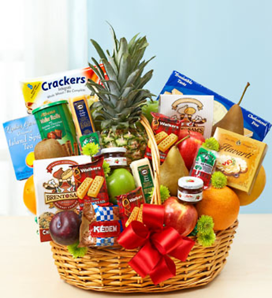 Deluxe Fruit &amp; Gourmet Basket