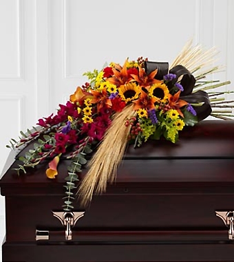 The Glorious Garden Casket Spray